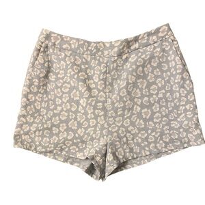 Altar’d State Powder Blue Leopard High Rise‎ Shorts M Resort Staple